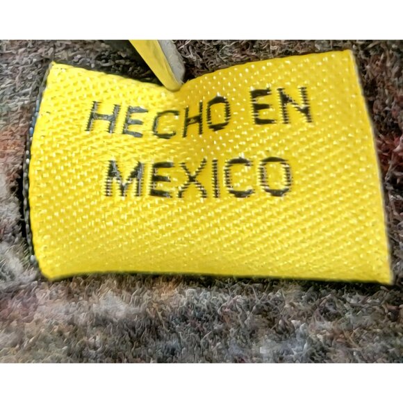 Molina Indian Drawin Southwestern Aztec Zip Up Fleece/Felted Jacket Vintage - Picture 8 of 12